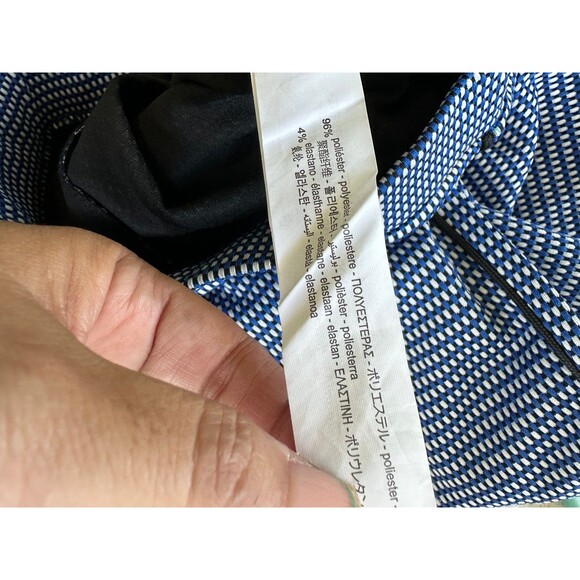 Zara Jacquard Checked Weaved Side Piping Zip Hem Leggings Pull On Pants S - Picture 7 of 8